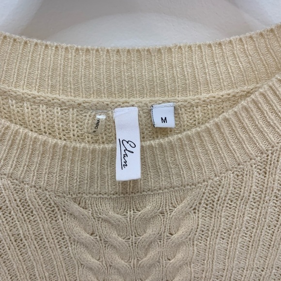 Soft Tan Sweater: Adorable Ruffles! - Picture 2 of 3